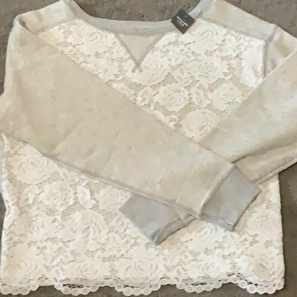 Abercrombie Lace Sweatshirt - Picture 5 of 5